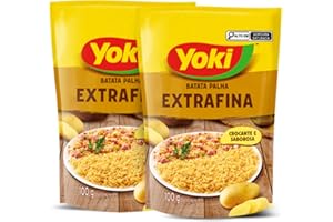 Brazilian Corner Bundle Yoki Shoestring Potato 4.9 oz | Yoki Batata Palha by Brazilian Corner105g Tradicional e Extra fina [2PACK] (Extra Fina)