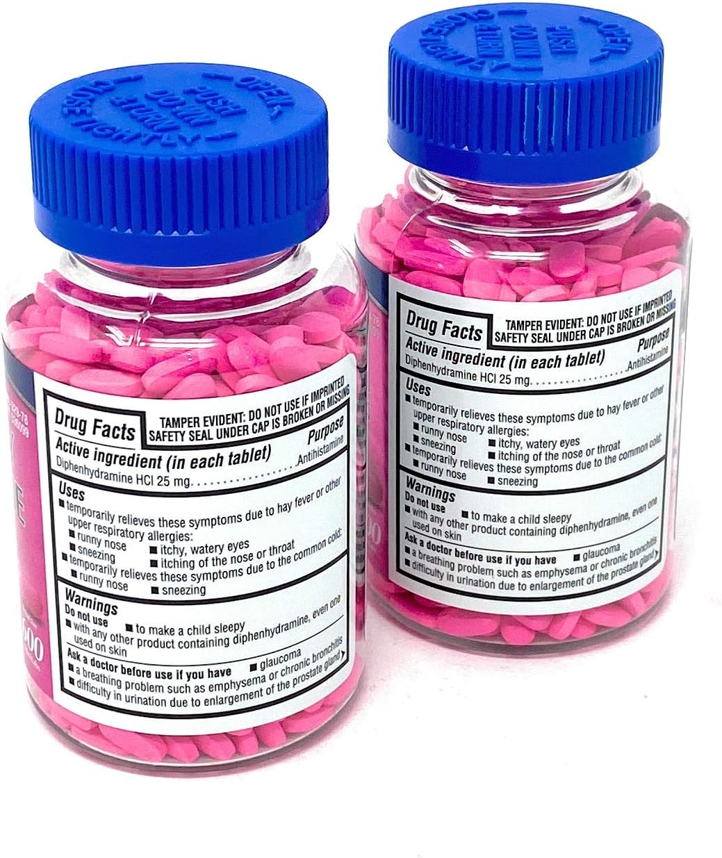Kirkland Signature Allergy Medicine Diphenhydramine 25 Mg 600 Count (Pack of 2): Health & Personal Care