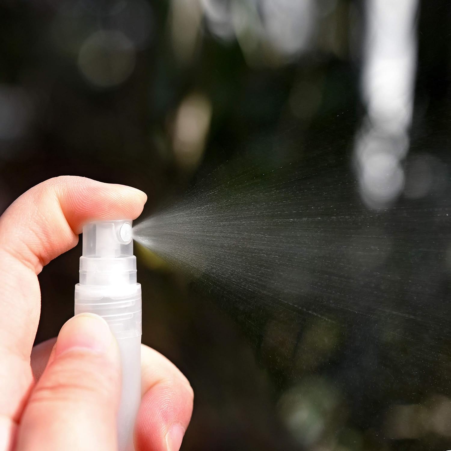 FiveSeasonStuff 5 Piece 10ml Mini Fine Mist Spray Bottle for Perfume Face Hydration Toner Frosted Plastic Atomiser Air Travel Size Refillable and Reusable - Image 4