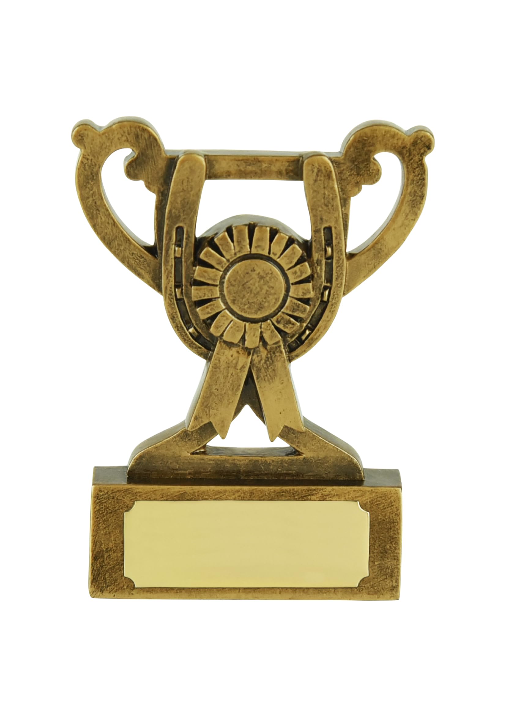 SilverTrophy: Horse Riding Equestrian Mini Cup Trophy - Riding Schools, Competition, Race Day, Pony Club, Dressage, Groomer, Show Jumping, Cross Country, Lucky Horseshoe.