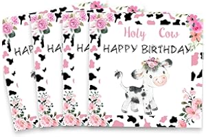 VETWO Holy Cow Party Paper Napkins 60pcs Moo Moo Party Decorations Pink Cow Disposable Paper Napkins for Farm Animals Cow Theme Girls Baby Shower 1st 2nd 3rd 4th Birthday Party Supplies Decorations