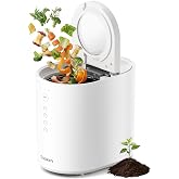 Ouaken OK-255 Electric Composter for Kitchen 5.5L | 2026 New Smart Compost Bin with 5 Modes, Quiet, Odor-Free, Auto-Clean, Reduces Food Waste by 90%, Turns Waste Into Fertilizer