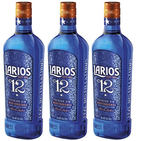 Larios 12 Botanicals Premium Gin 40% Vol. 3 x 0,7 l