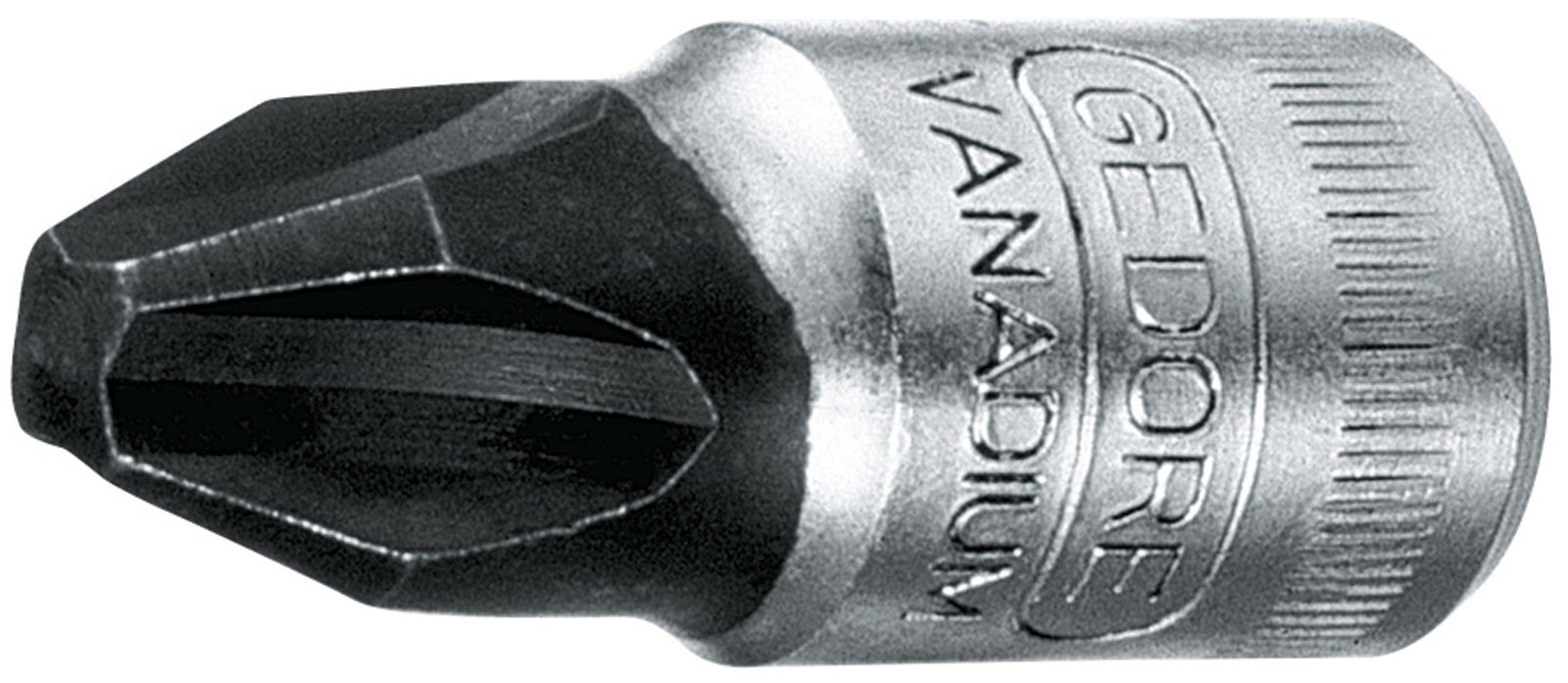 Gedore IKS203 1/4 PH3 x 28 mm Screwdriver Bit Socket - Silver