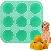 9Cavities Silicone Dog Treat Mold for Woof Pupsicle & Power Chewer Pupsicle, Frozen Dog Treat Molds for Making Refill Treats (Large)