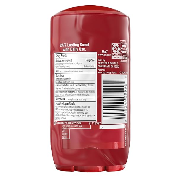OLD SPICE ANTIPERSPIRANT DEODORANT FOR MEN, 24/7 SWEAT & ODOR PROTECTION, 24/7 LASTING FRESHNESS, INVISIBLE SOLID, SWAGGER WITH CEDARWOOD SCENT, 2.6 OZ (PACK OF 2)