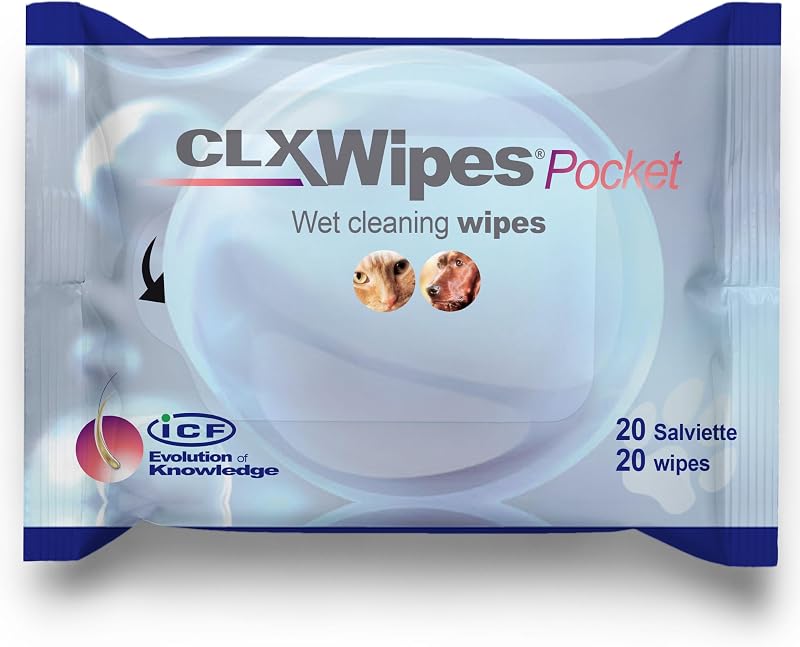 ICF CLX Pet Wipes Gentle Cleaning Wipes for Dogs Cats 20 Count