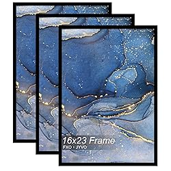 Fxojyvo 16x23 Picture Frame Set of 3, Black Frame
