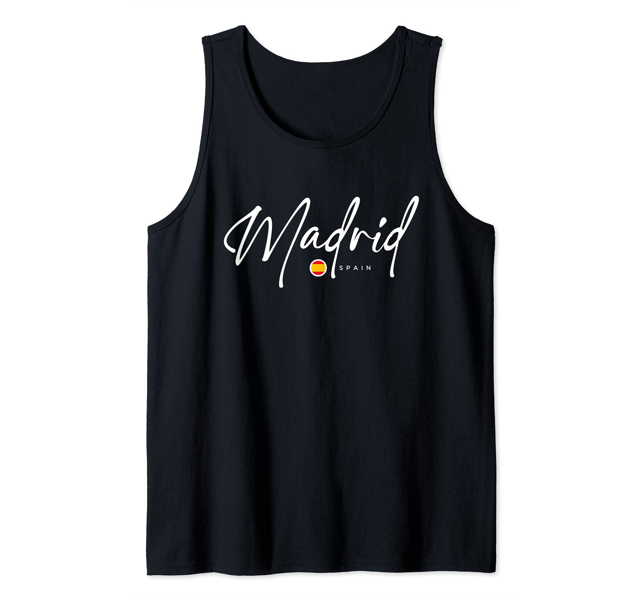 Madrid Spain Flag Tank Top