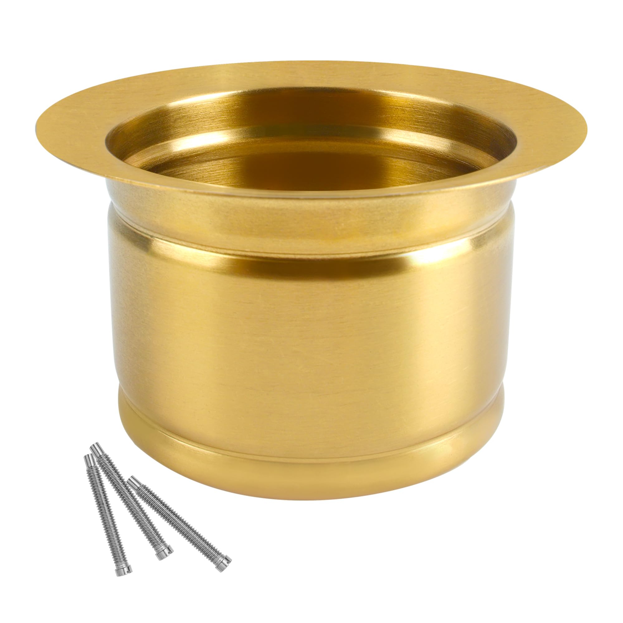 MONSINTA Extended Sink Flange, Gold Deep Garbage Disposal Flange, Sink Flange Fits for 3-1/2