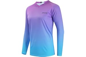 JPOJPO Women's Cycling Jersey MTB Downhill T-Shirt Long Sleeve Motorcycle Motocross Off-Road Clothing Quick-Dry S-XXL