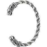 LANGHONG Stainless Steel Viking Bracelet Men's Cuff Bracelet For Men Talisman Jewelry