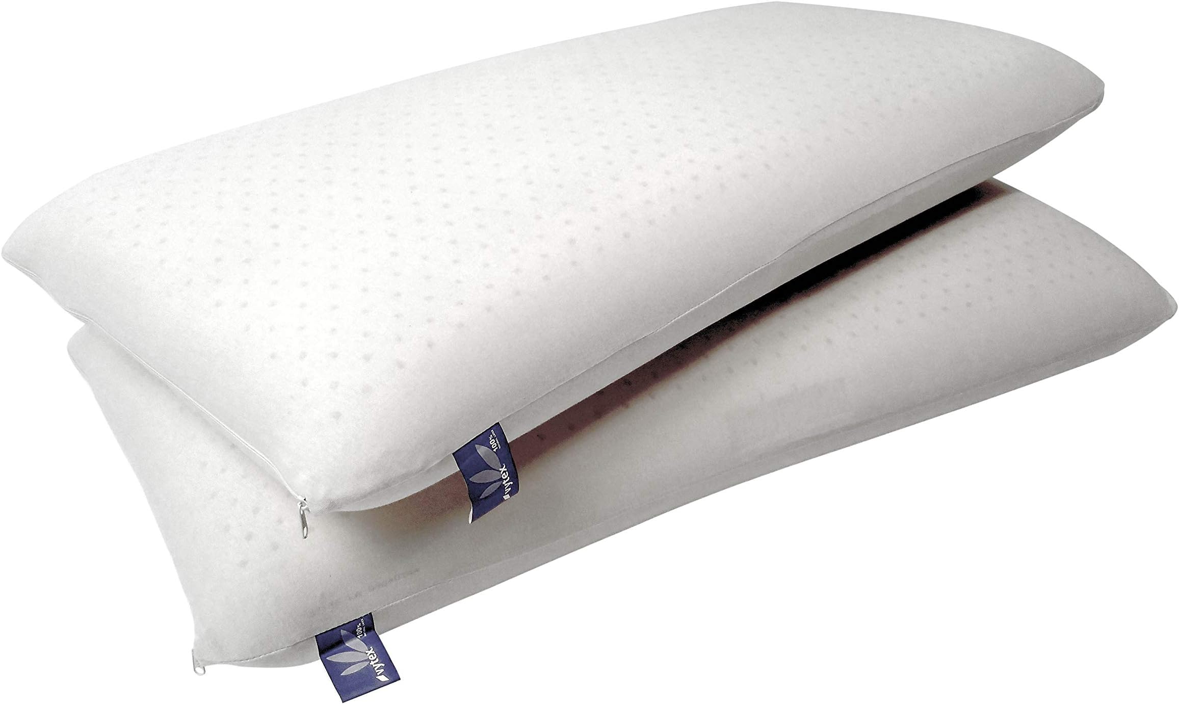 Vytex Cloud Pillow 100% Natural Latex Plush Collection The Only Virtually Allergy Free Latex Plush Firm King 17 X 34 Inches Equivilent to 19 ILD with Cotton Zip Up Cover