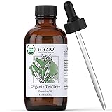 HBNO California Bottled Organic Tea Tree Oil for
