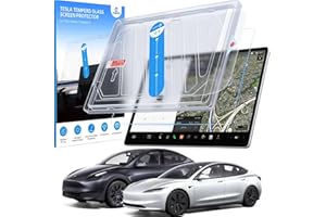 Ecogenix 2024 Upgrade Tesla Screen Protector Matte, Model Y Model 3 Accessories 2024 | Anti Fingerprint & No More Glare | Fit for Tesla Model Y (2024-2020) Model 3 (2023-2017) with Alignment Kit