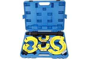 KUNTEC Strut Spring Compressor Kit, Macpherson Strut Coil Spring Compressor Set, Interchangeable Fork Strut Coil Extractor Re