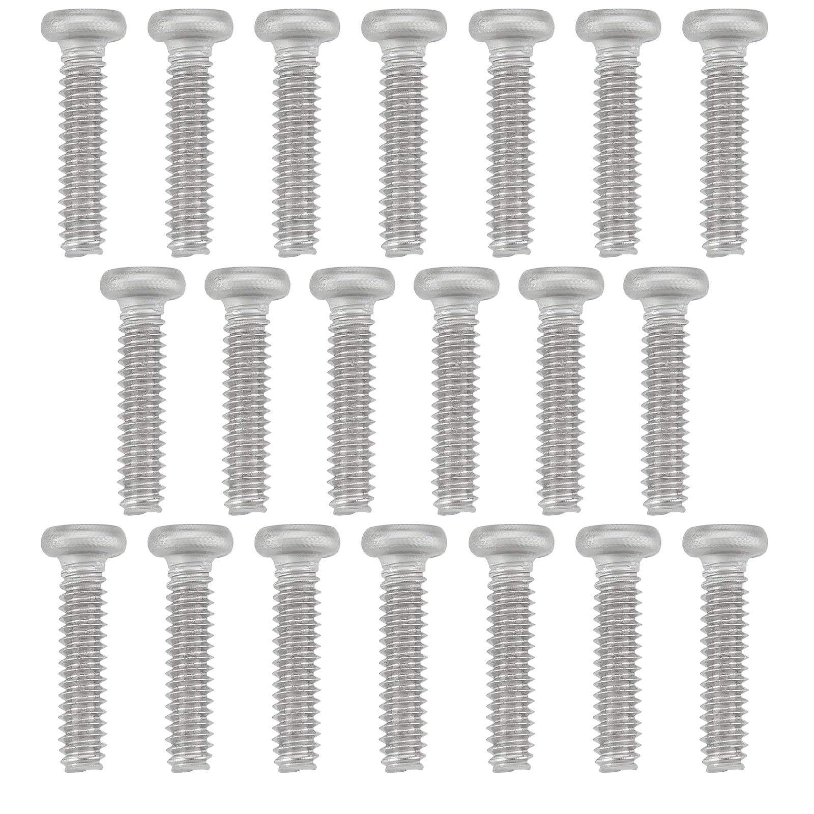 EMSea 100Pcs 304 Stainless Steel Pan Head Screws GB818 Micro Mini Bolt Small Screws Machine Screw for Industrial Commercial Uses (M1.4x6mm) — image 1