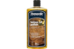 Thomasville LEMON OIL POLISH - Wood Cleaner & Furniture Polish, Cleans, Renews, Restores & Rejuvenates Surfaces, Protects Wood from Drying or Cracking, Leaves a Shiny Finish, 16oz