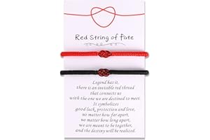 ULYSIA Matching Bracelets for Couples Best Friends Birthday Gifts for Her Him Soulmate Red String of Fate Relationships Bracelets for Boyfriend Girlfriend Wife