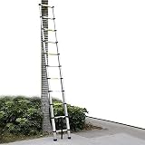 Lucn Telescopic Loft Ladder 3.2m 11 Steps Stainless Steel Extendable view 8