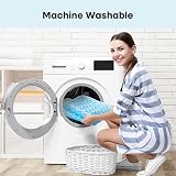 XIYUNTE Shower Mat Non Slip Anti Mould 53x53cm Clear Blue view 6