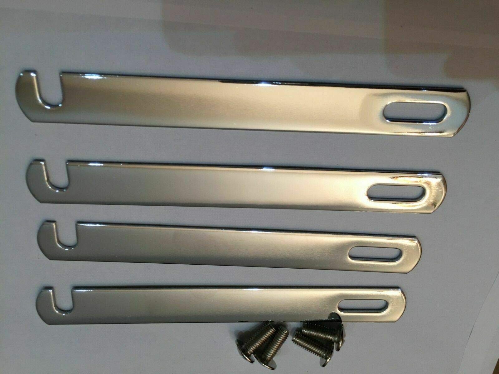 4 X Divan Bed Base Linking Bars Nickel Plated With Screw Fittings Link Connecting linkage (200mm)