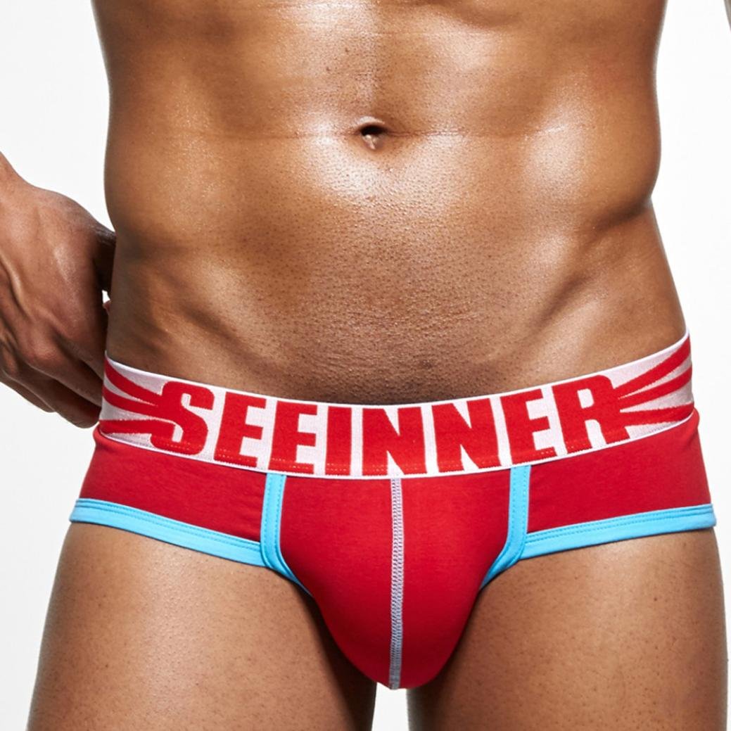 M, Blau Boxer Briefs Herren Ronamick Push Up Beutel Unterhose Knickers Weiche Shorts Komfortable Slips Underwear Badehose