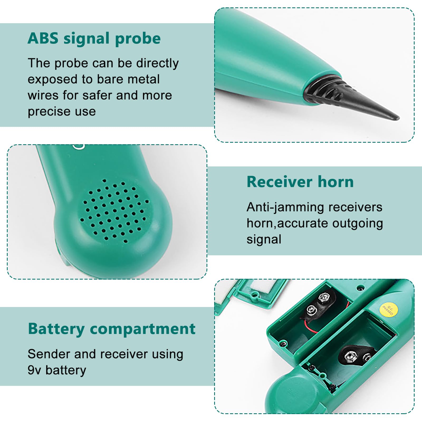 MS6812 Cable Tracker Kabelbruch Suchgerät, BYZESTY Multifunctional Cable Checker Wire Cable Tester, Cable Checker Leitungssucher, Leitungssuchgerät Für Netzwerk Wartung Collation, Telefonleitungstest 3