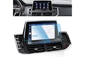 WEIPIN 10.2" Car Screen Protector 【Smooth as Silk】 for 2024-2021 Chevy Tahoe Suburban&GMC Yukon Accessories GPS Navigation Touchscreen Protector Foils 9H Hardness Tempered Glass - HD Clear