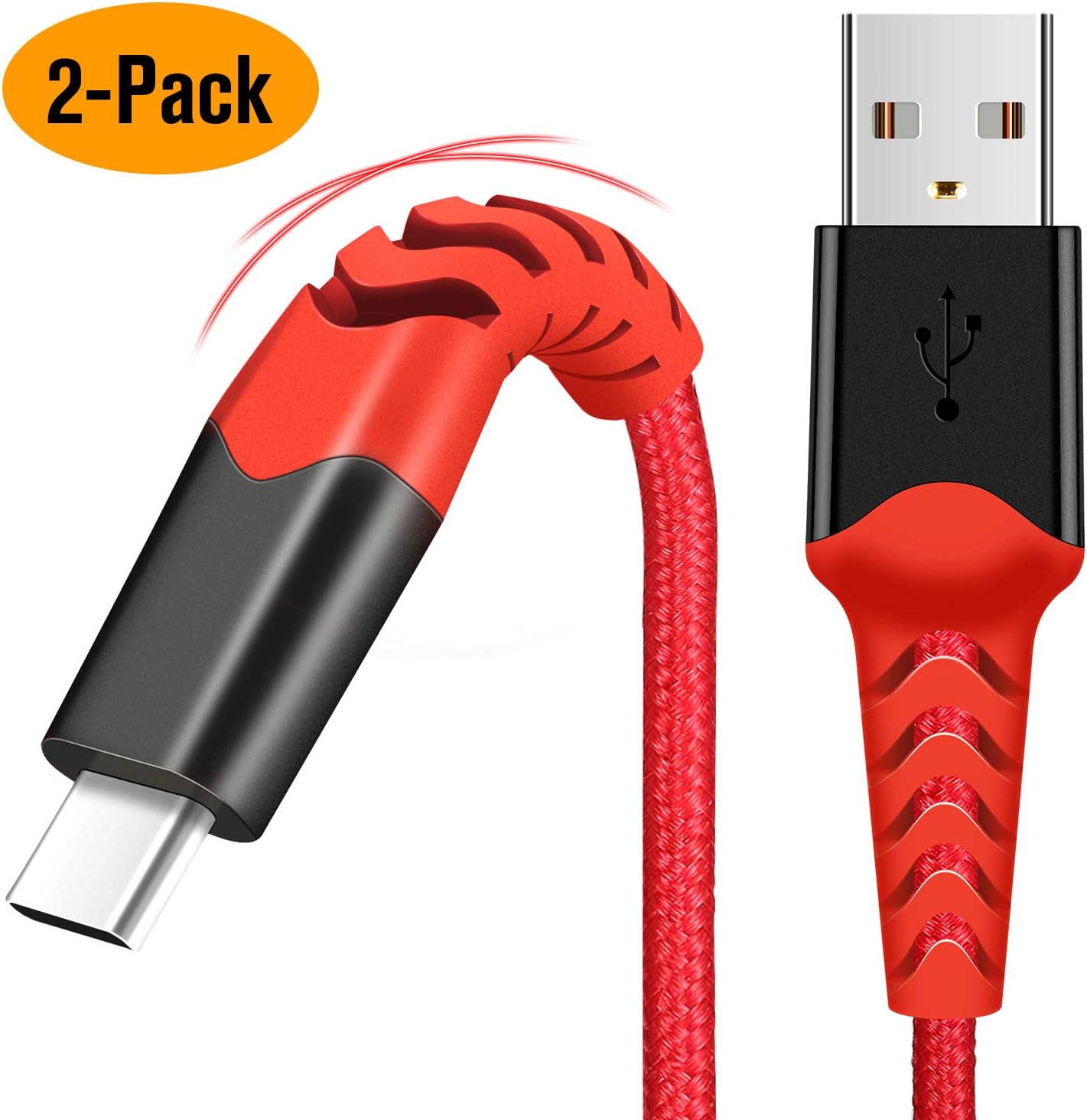 USB C Cable Type C Fast Charger Charging Cable Nylon Amazon.co.uk