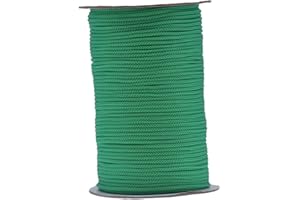 IHKFILAN 1/8Inch Polypropylene Utility Rope Drawstring Hollow Braided PP Rope,Barrier Rope String,Polypro Rope,Golf Courses,Trail Marking,Ski Slopes,Outdoor Concerts,Tie-Downs,328feet(100m) Green