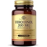 Solgar Ubiquinol 200 mg (Reduced CoQ-10), 30 Softgels - Promotes Heart & Brain Function - Supports Healthy Aging - Coenzyme Q10 - Ubiquinone Supplement - Gluten Free, Dairy Free - 30 Servings