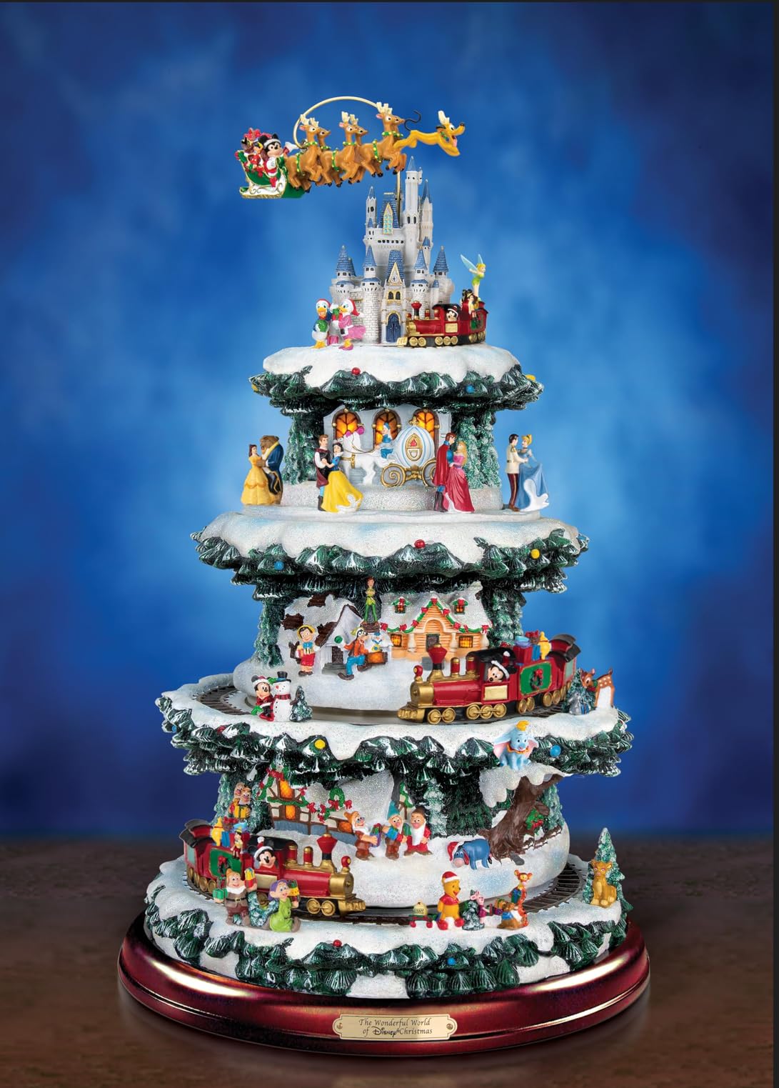 Best HD Pictures about  The Ultimate Disney 75 Character Tabletop Christmas Tree  with No AI Images