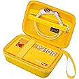 Canboc Carrying Case for KODAK Mini 2 Retro 4PASS Portable Photo Printer/KODAK Mini Shot 2 Retro 4PASS 2-in-1 Instant Digital Camera, Mesh Bag fits Photo Paper and Cable, Yellow