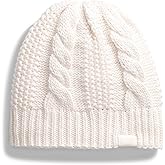 The North FACE Womens Oh Mega Lined Beanie | Deep Fit, Cuffed Winter Hat with Soft Cable Knit Texture & Fleece Lining