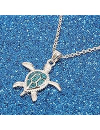 UALGL Turtle Necklace Stainless Steel Necklace for Womens Girls Jewelry