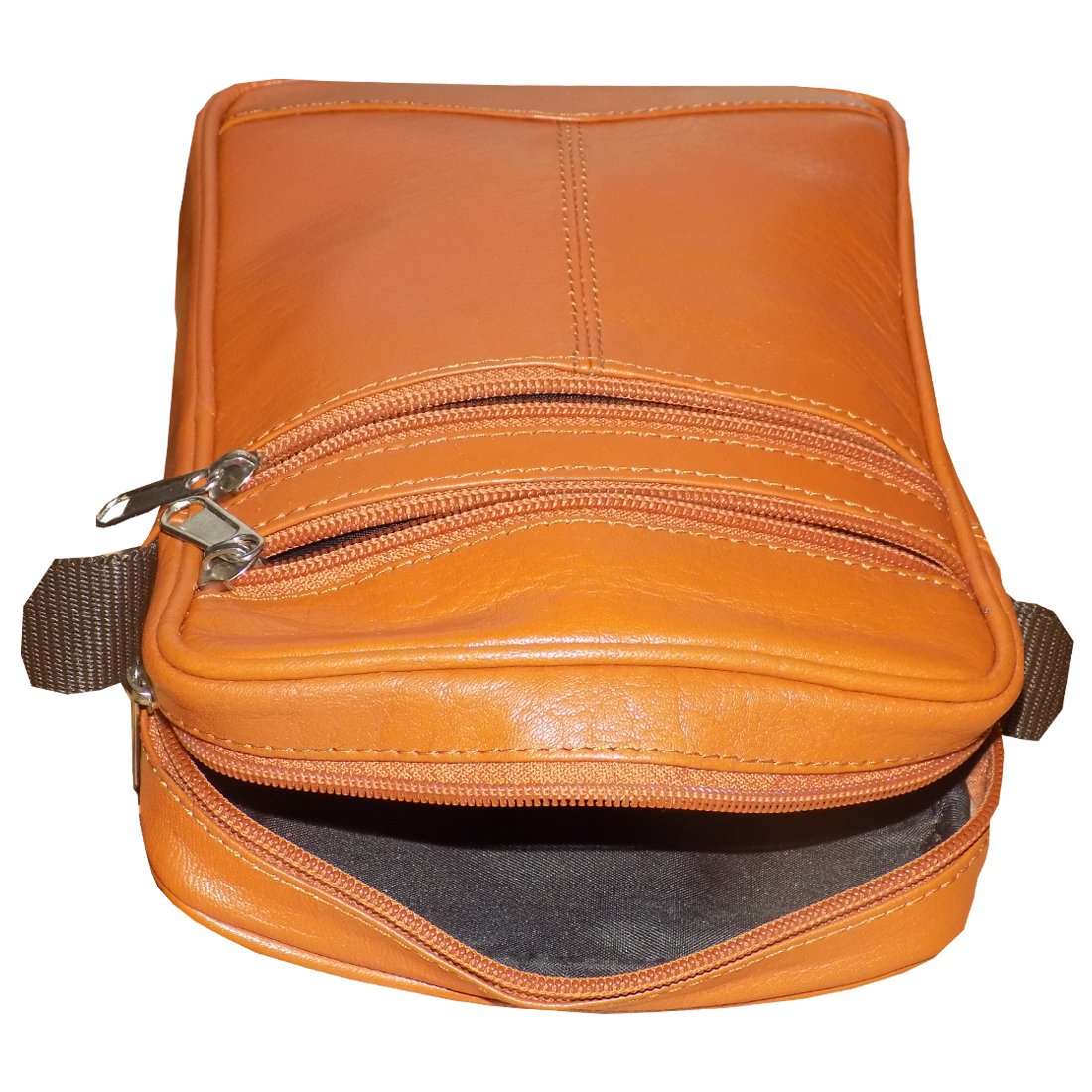 style98 tan genuine leather travel messenger bag for men,boys,girls & women