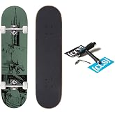 [CCS] Gothic Series Skateboard Complete | Maple Wood | Professional Grade | Fully Assembled with Skate Tool &amp; Stickers | Adults, Kids, Teens, Youth | Boys &amp; Girls