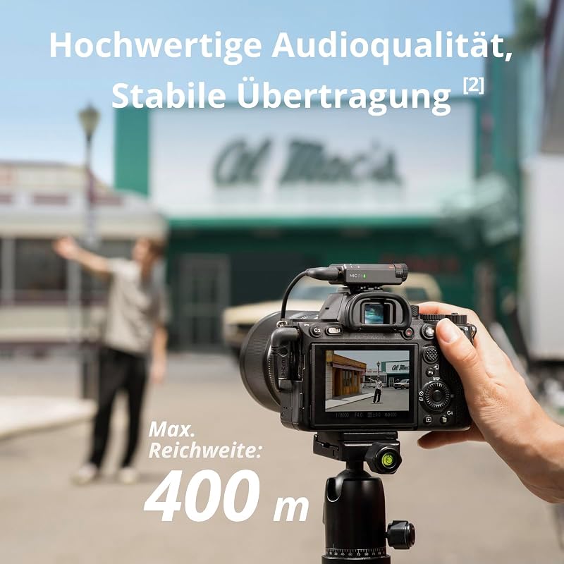 Mic Mini (2 Sender + 1 Empf. + Ladesch.), Ultraleicht, Detailr. Audio