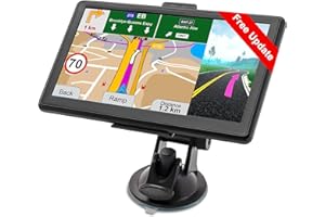 GPS Navigator for Car,Latest 2025 Map, Truck GPS 9 inch Touch Screen, Real Voice Spoken Turn-by-Turn Direction Reminding, Spe
