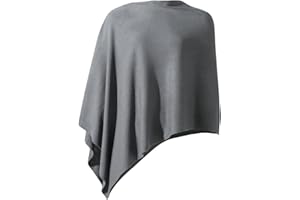 Poncho Women Lightweight Shawl Wrap Versatile Elegant Solid Pullover Accessories for Womens Mom