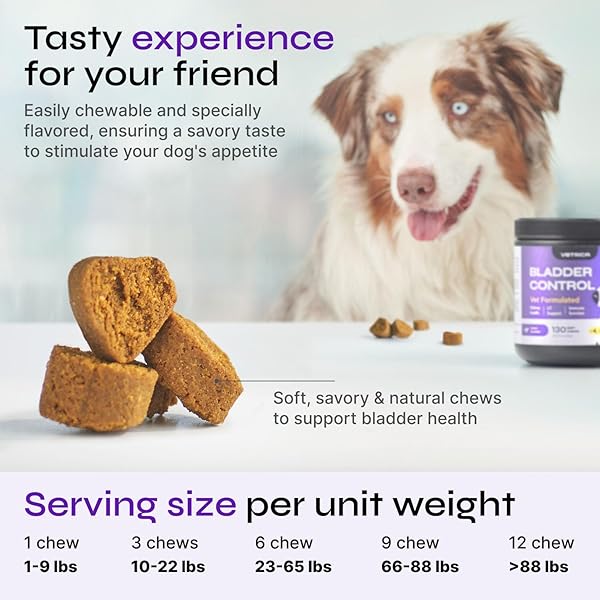 DOG UTI TREATMENT – BLADDER CONTROL CRANBERRY CHEWS – CRANBERRY SUPPLEMENT FOR IMMUNE FUNCTION, URINARY TRACT, BLADDER & KIDNEY HEALTH – D-MANNOSE SOFT TREATS FOR DOG INCONTINENCE – ALL BREEDS & AGES