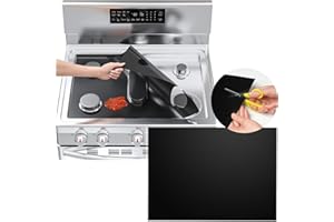 DAORDAER Gas Burner Covers - Easy Clean, Reusable Stove Top Liners, Non-Stick, Washable, Fits Most Gas Ranges, 27x16.7in