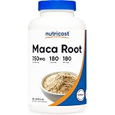 Nutricost Maca Root Capsules 750mg, 180 Capsules For 180 Servings | Lepidium meyenii