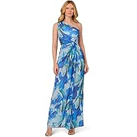 knee length dresses for ladies Ava Presley 42293 Long Formal Ball Gown Ruffle Print Floral Prom Dress main image 0