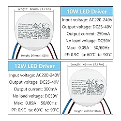 LED Dimming Driver Compatible with Lifud 10W 12W