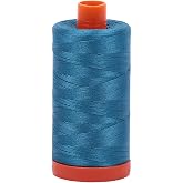 Aurifil A1050-1125 Solid 50wt 1422yds Medium Teal Mako Cotton Thread