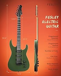 Fesley 39 inch Electric Guitar, Electric Guitar Kit