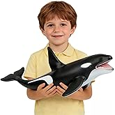SmilerSmile Simulated Ocean Big Animal, One pc 15Inch Soft Filled Rubber Sea Educational Toys (Killer Whale)