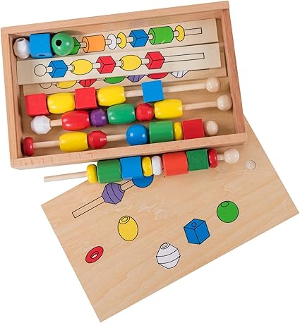 threading beads montessori